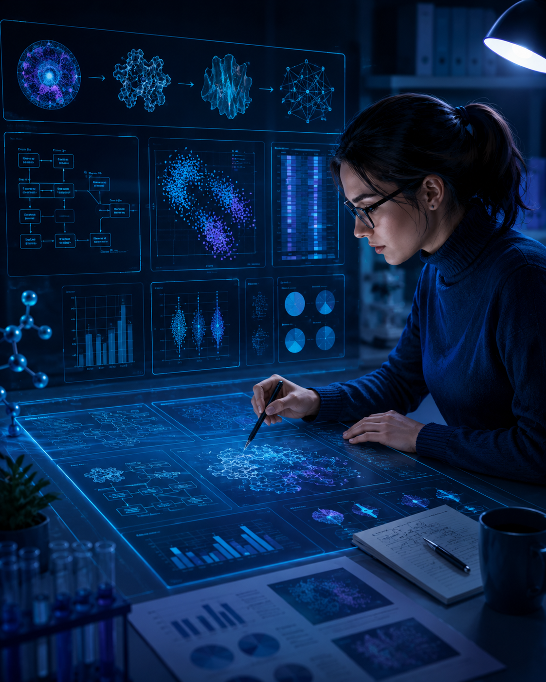 Graphical abstract design, scientific figure preparation, and data analysis support